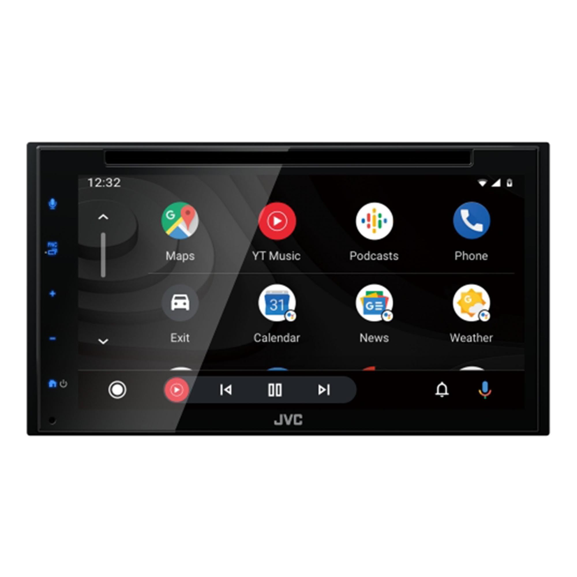 Jvc Kw-V66Bt 6.8'' Touchscreen Receiver Compatible With Apple Carplay & Android Auto Bundled With Two Pairs Of S-S65 6.5'' Coaxi